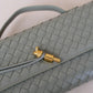 Artisan Crafted Flap Bag - Mineral Green