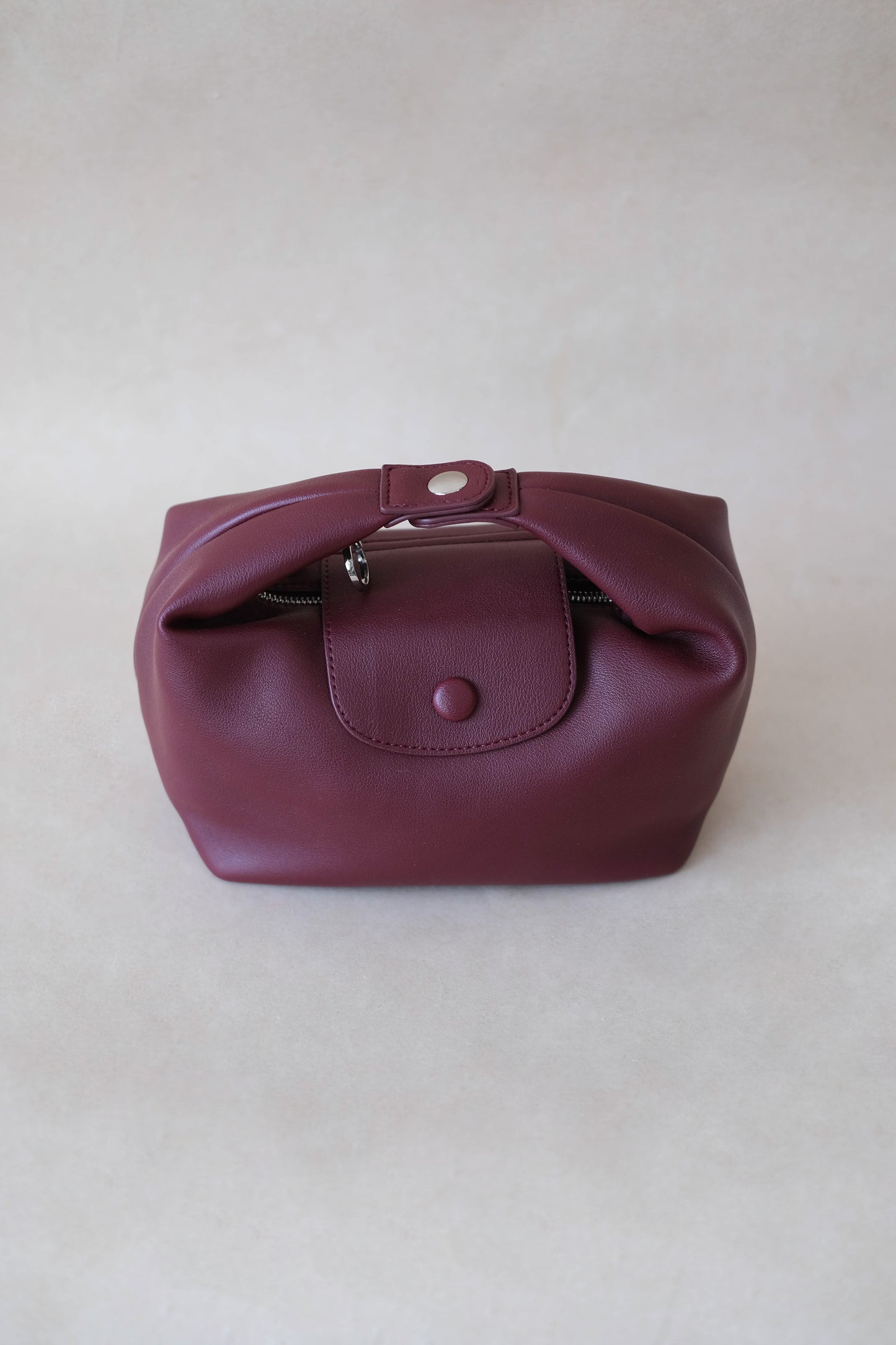 The Aurelia Satchel - Wine Red