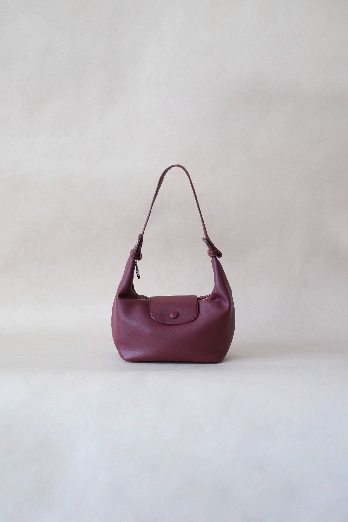The Aurelia Satchel - Wine Red