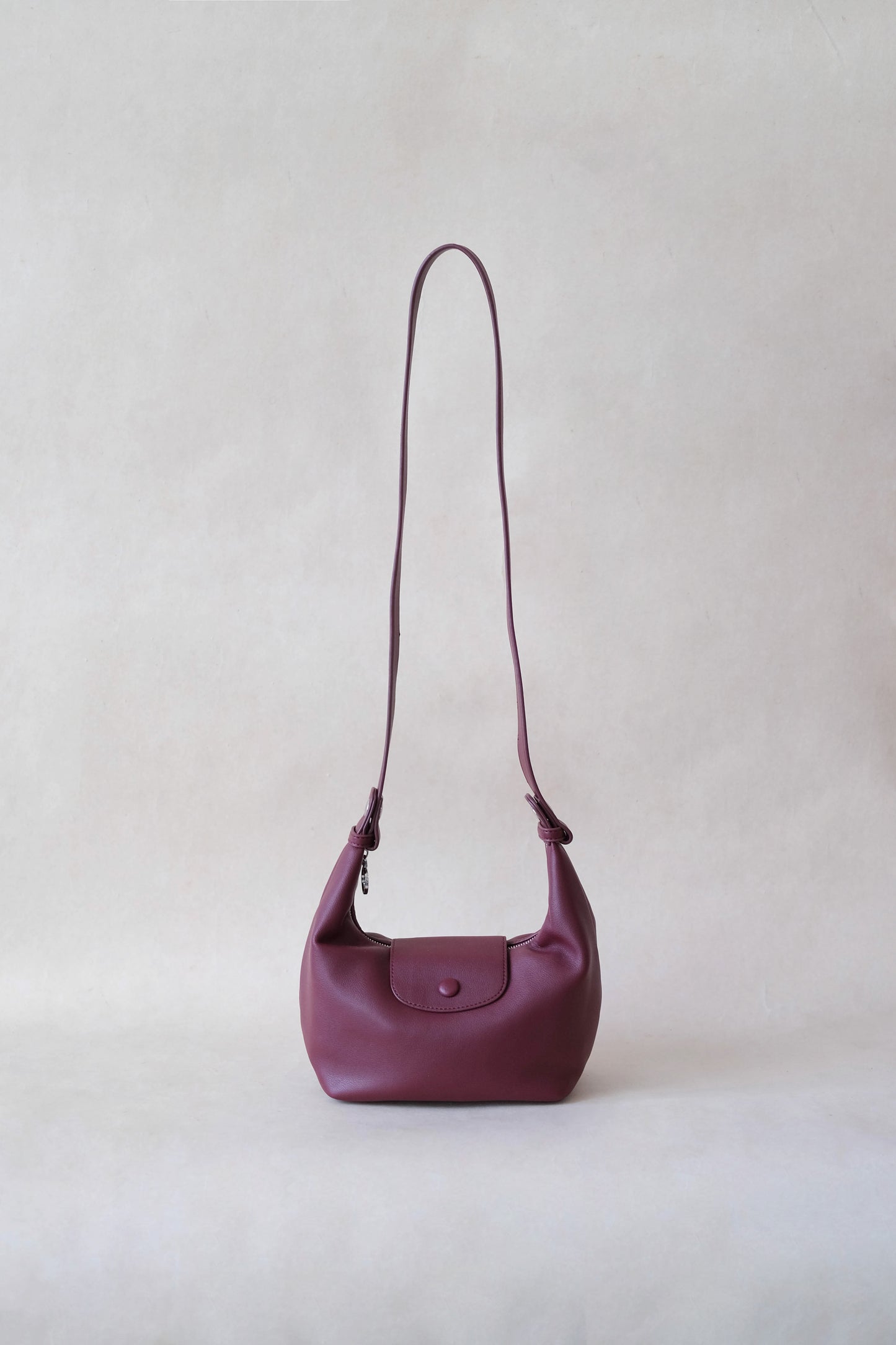 The Aurelia Satchel - Wine Red