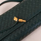 Artisan Crafted Flap Bag - Emerald