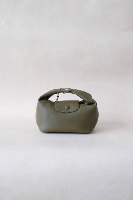 The Aurelia Satchel - Navy Green