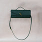Artisan Crafted Flap Bag - Emerald