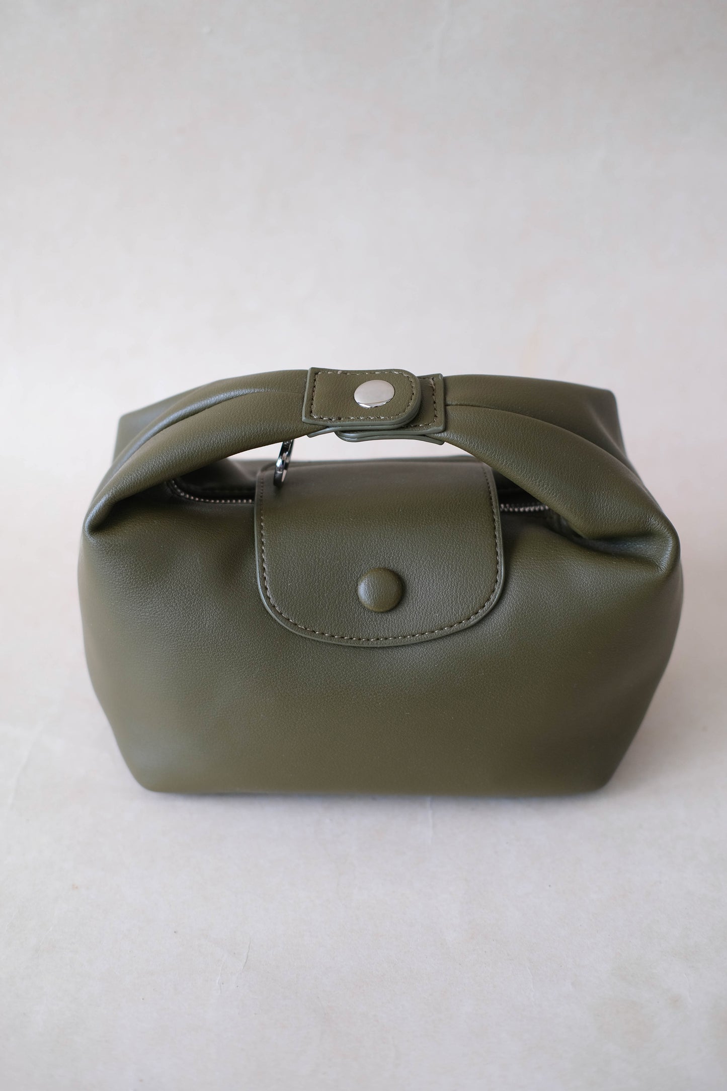 The Aurelia Satchel - Navy Green
