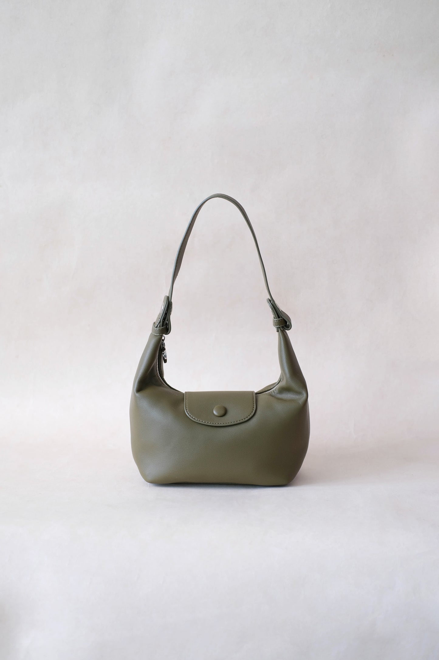 The Aurelia Satchel - Navy Green