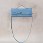 Artisan Crafted Flap Bag - Dusty Blue