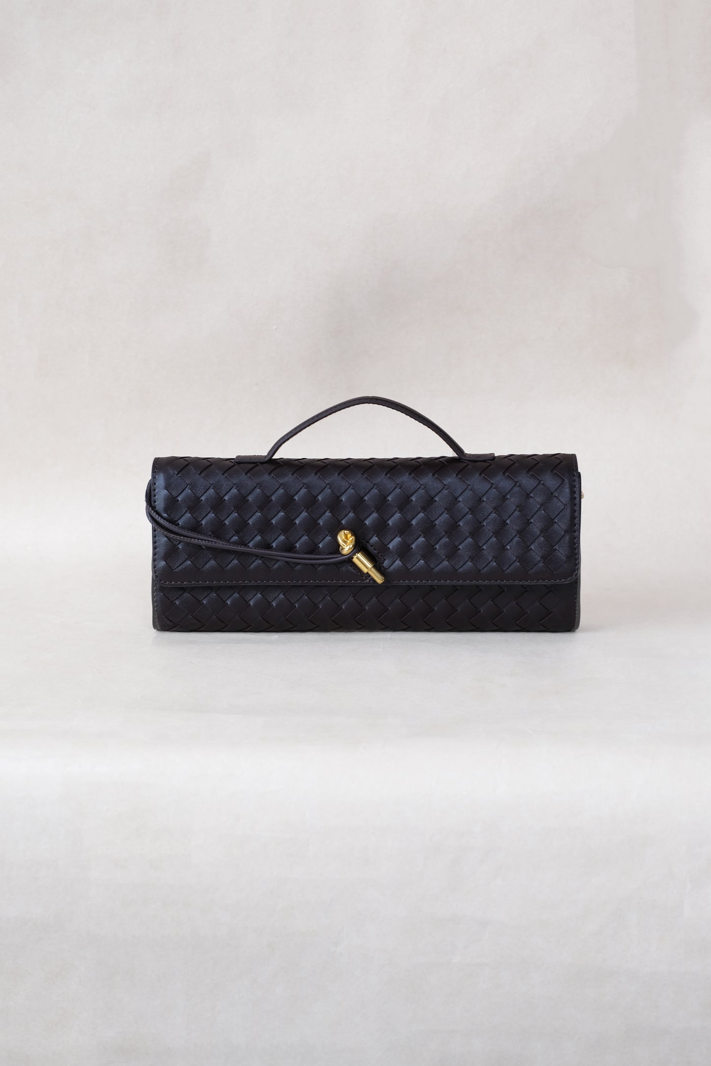Artisan Crafted Flap Bag - Black Currant