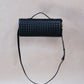 Artisan Crafted Flap Bag - Shinny Black