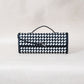 Artisan Crafted Flap Bag - Black and White