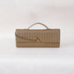 Artisan Crafted Flap Bag - Shinny Khaki