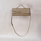 Artisan Crafted Flap Bag - Shinny Khaki