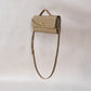 Artisan Crafted Flap Bag - Shinny Khaki
