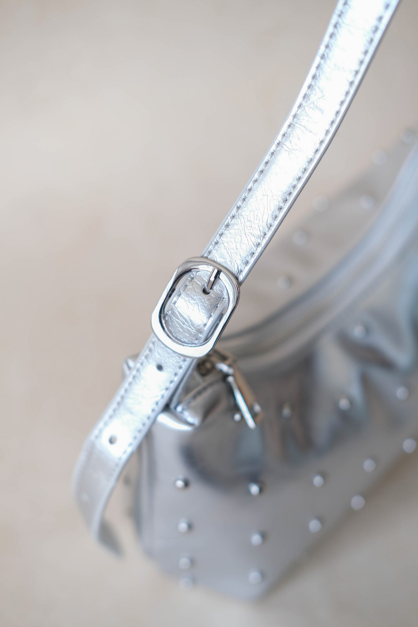 Amara Shine Bag - Silver