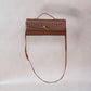 Artisan Crafted Flap Bag - Shinny Chestnut