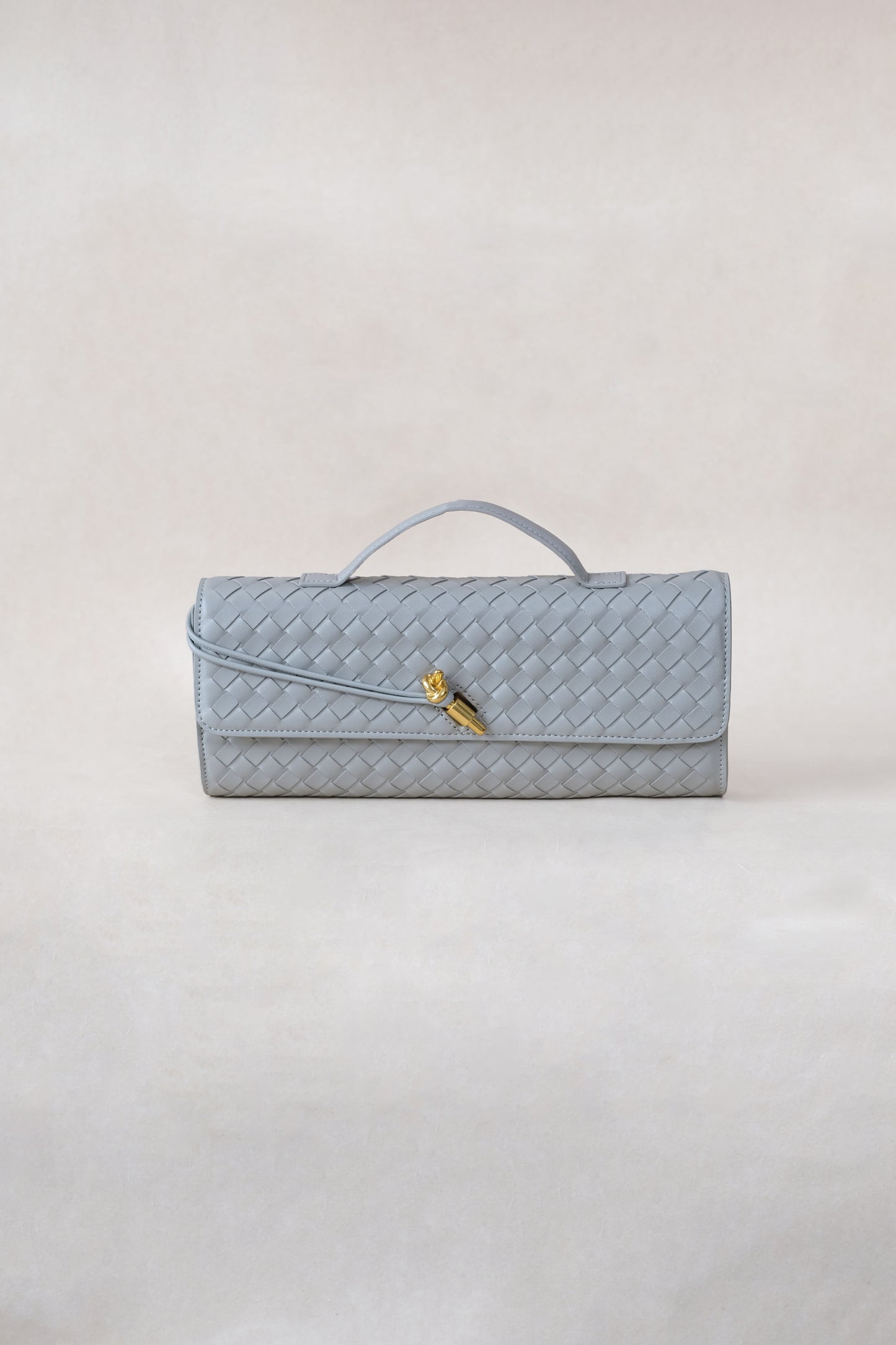 Artisan Crafted Flap Bag - Agate Grey