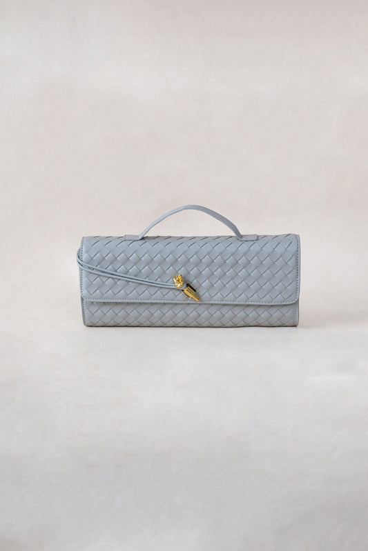 Artisan Crafted Flap Bag - Agate Grey