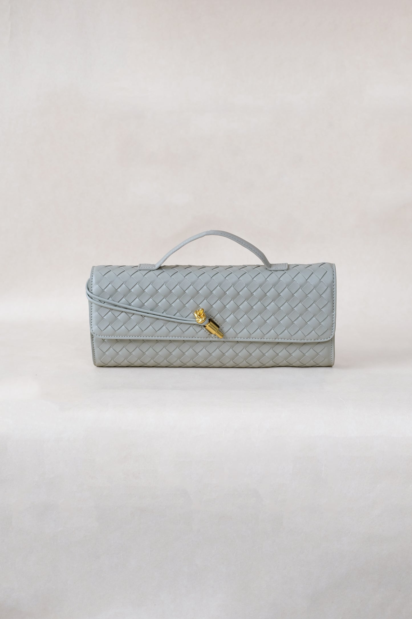 Artisan Crafted Flap Bag - Agate Grey