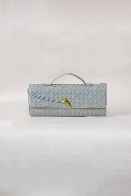 Artisan Crafted Flap Bag - Agate Grey