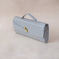 Artisan Crafted Flap Bag - Agate Grey