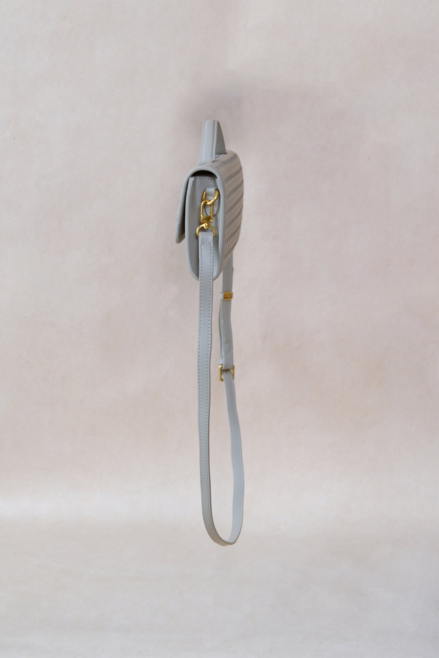 Artisan Crafted Flap Bag - Agate Grey