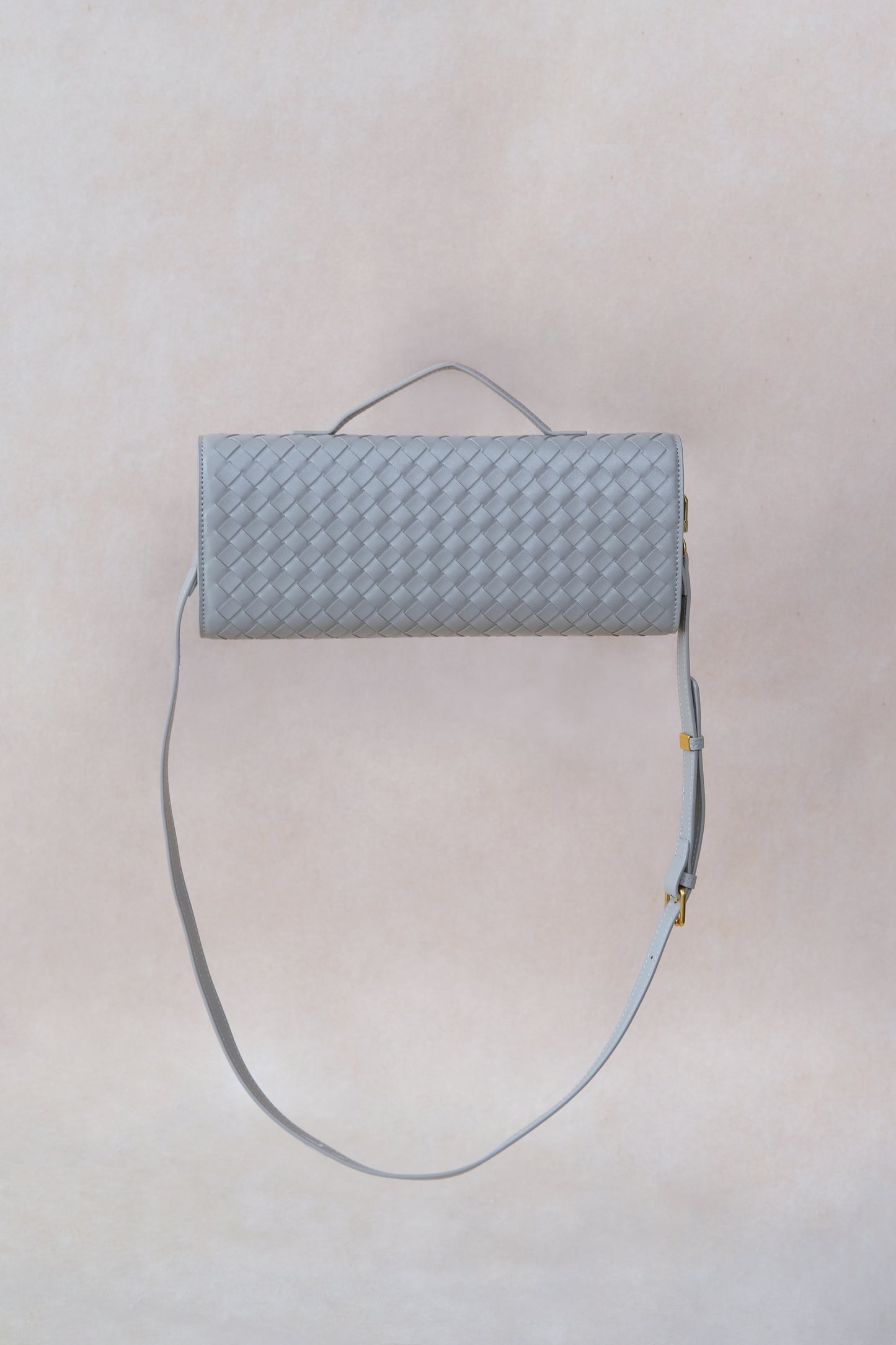 Artisan Crafted Flap Bag - Agate Grey