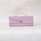 Artisan Crafted Flap Bag - Lotus Pink