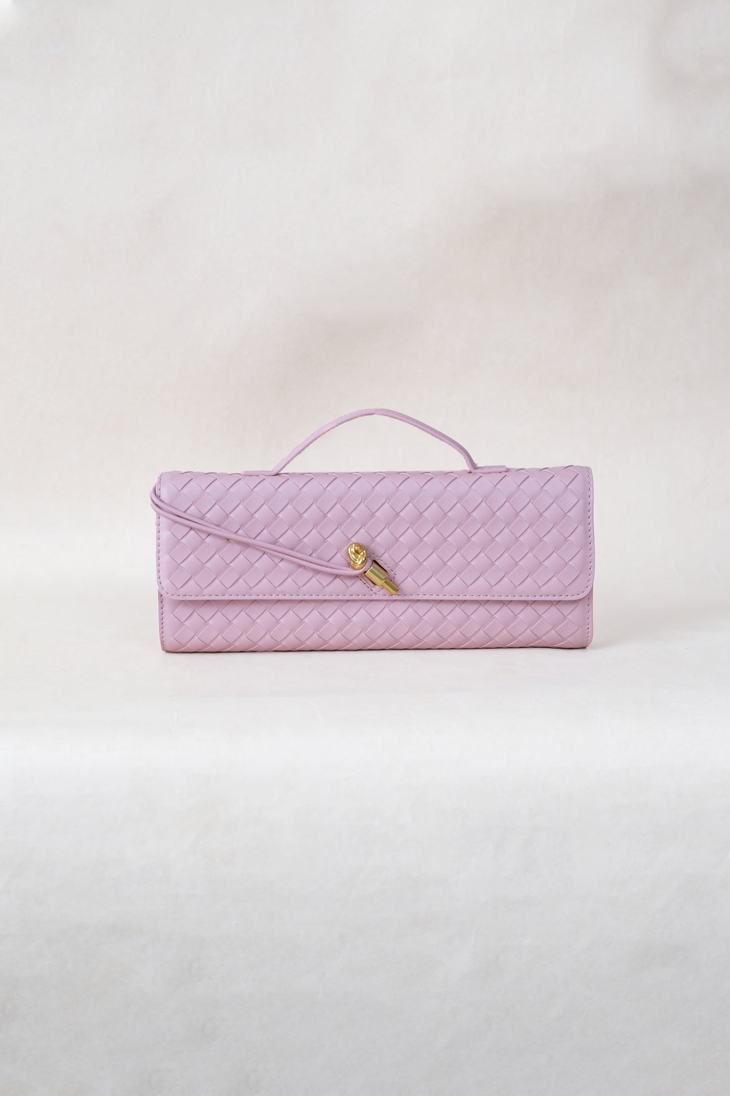 Artisan Crafted Flap Bag - Lotus Pink
