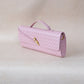 Artisan Crafted Flap Bag - Lotus Pink