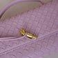 Artisan Crafted Flap Bag - Lotus Pink