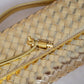 Artisan Crafted Flap Bag - Shinny gold