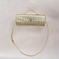 Artisan Crafted Flap Bag - Shinny gold