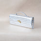 Artisan Crafted Flap Bag - Silver