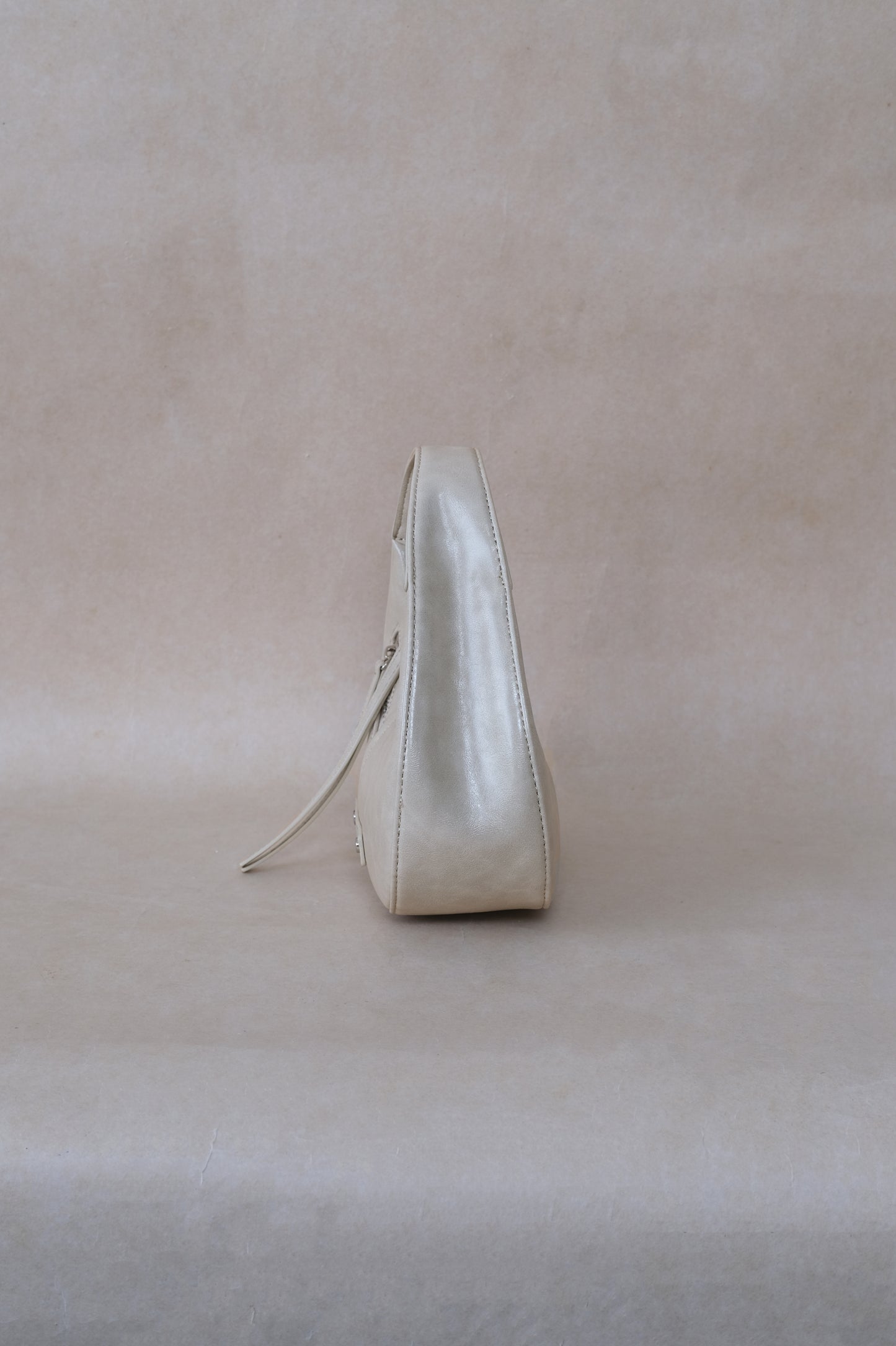Véra Mini Hobo Bag - White Sand