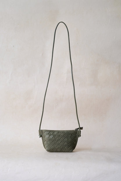 Mini Artisan Satchel - Olive Green