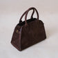 Matte PU Tote Crossbody Bag - Coffee