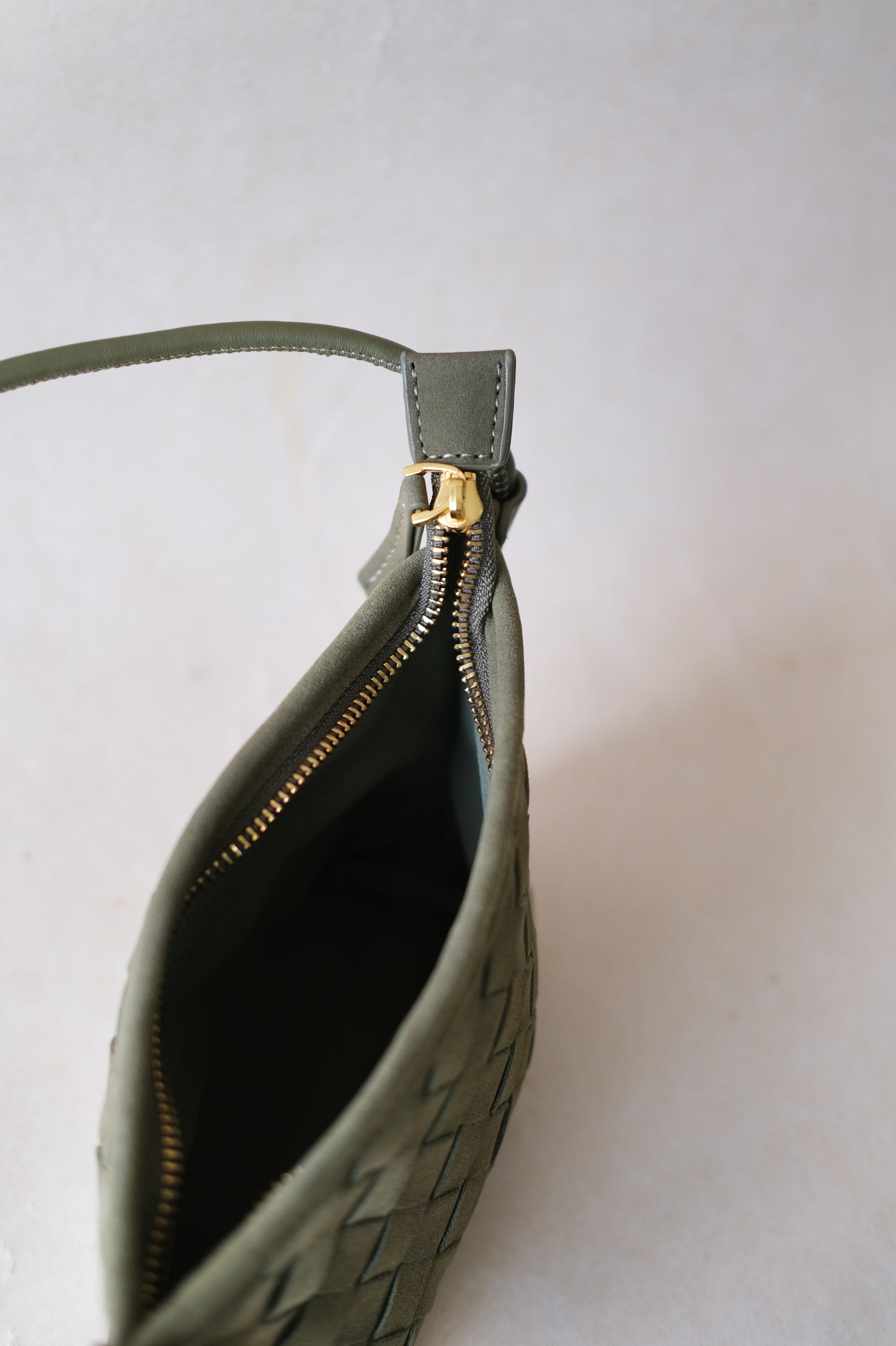 Mini Artisan Satchel - Olive Green