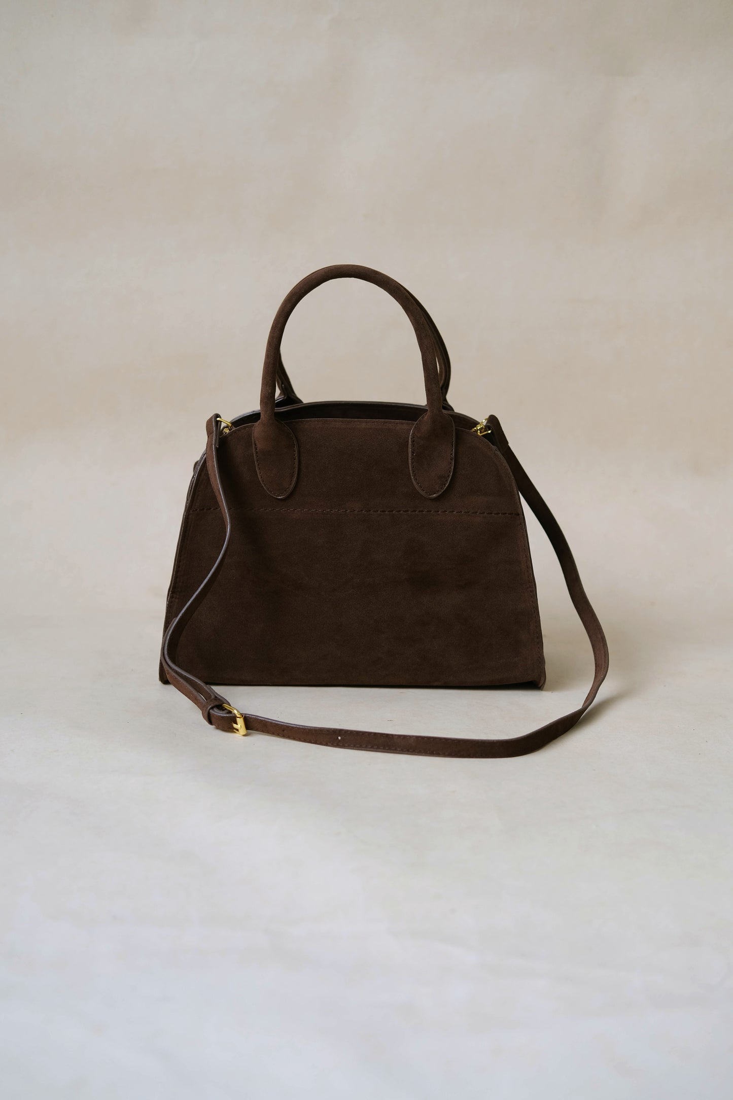 Matte PU Tote Crossbody Bag - Coffee