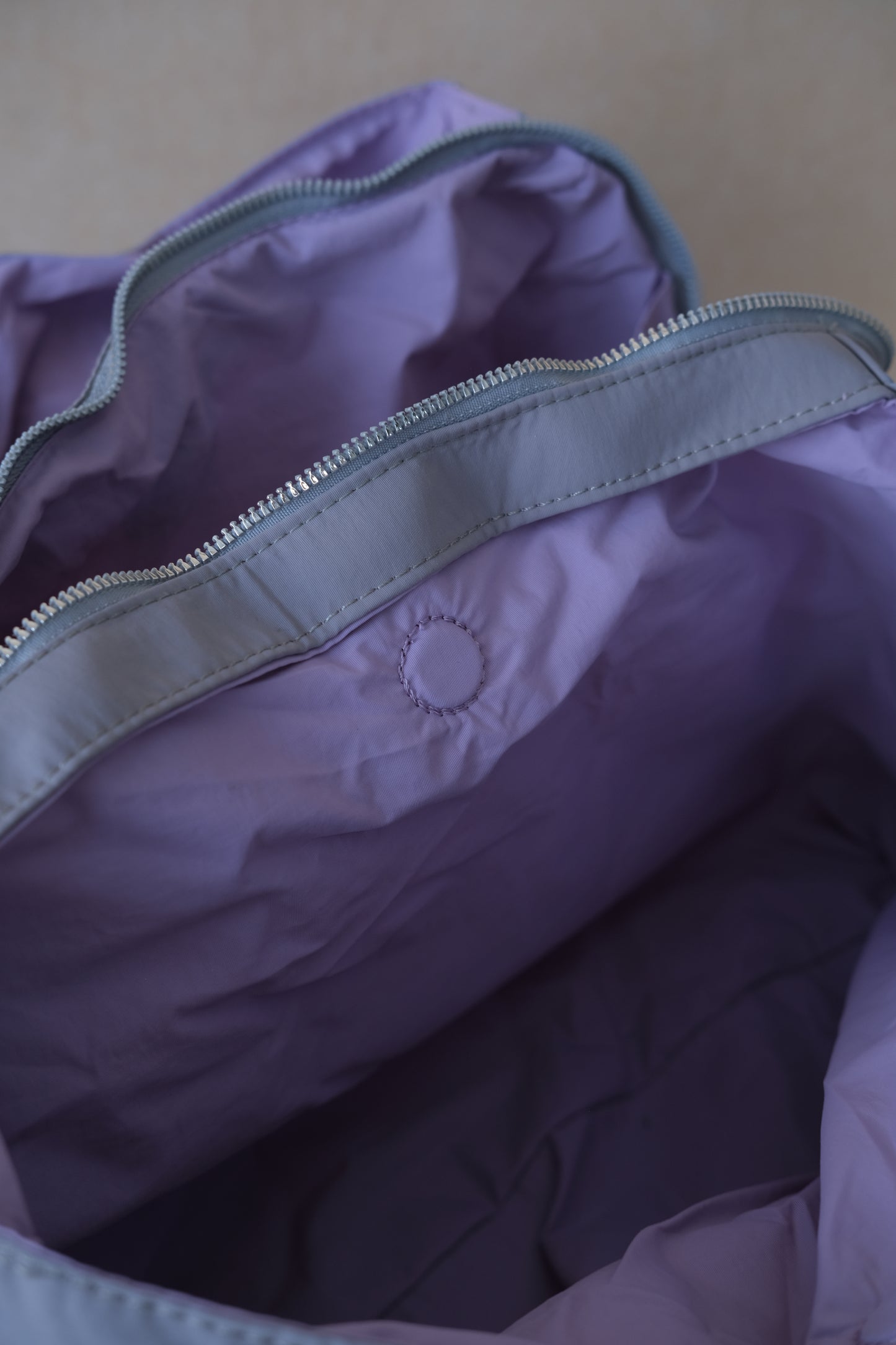 Essence Nylon Tote - Grey Purple