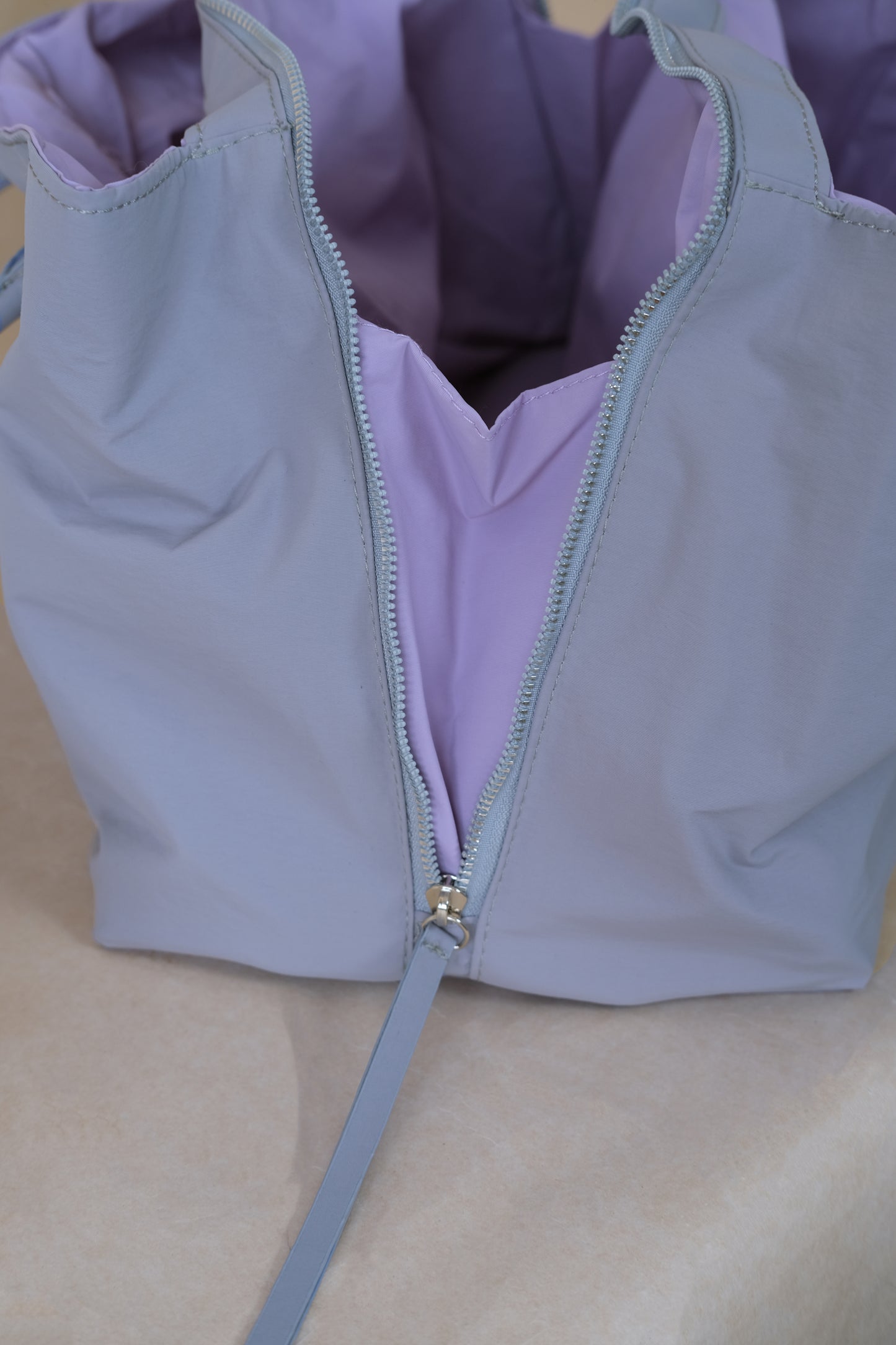 Essence Nylon Tote - Grey Purple