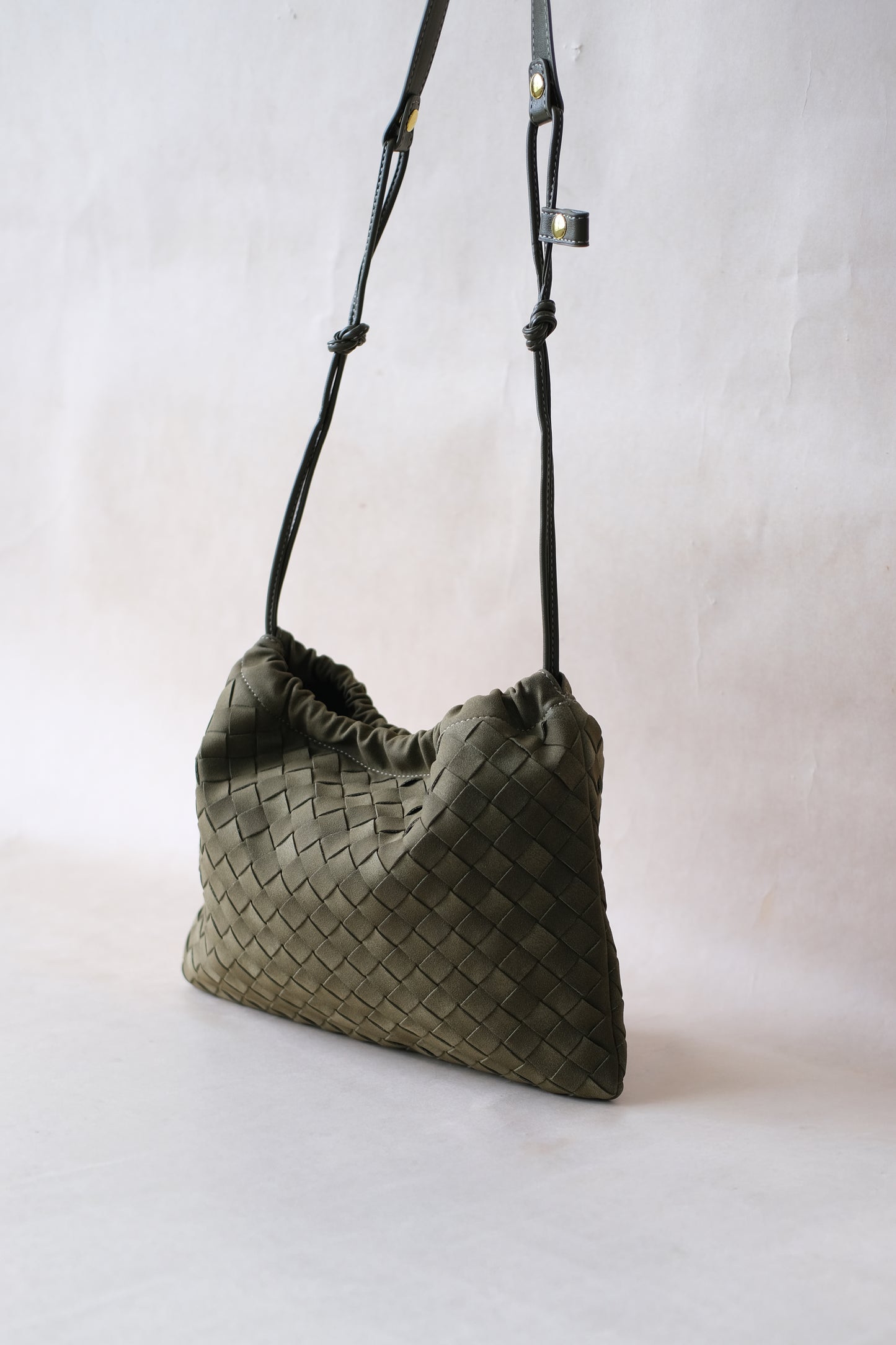Artisan Cloud Satchel - Olive Green