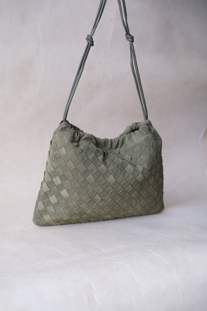 Artisan Cloud Satchel - Olive Green