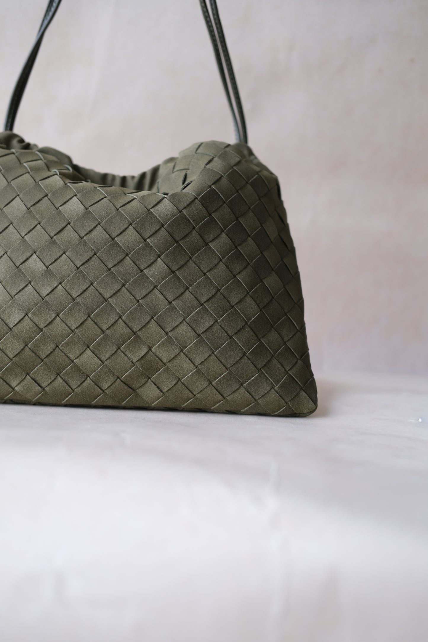 Artisan Cloud Satchel - Olive Green