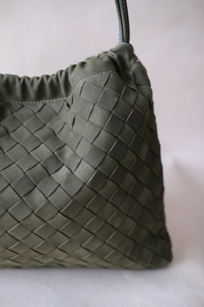 Artisan Cloud Satchel - Olive Green