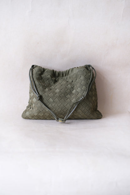 Artisan Cloud Satchel - Olive Green