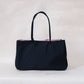 Essence Nylon Tote - Black Pink