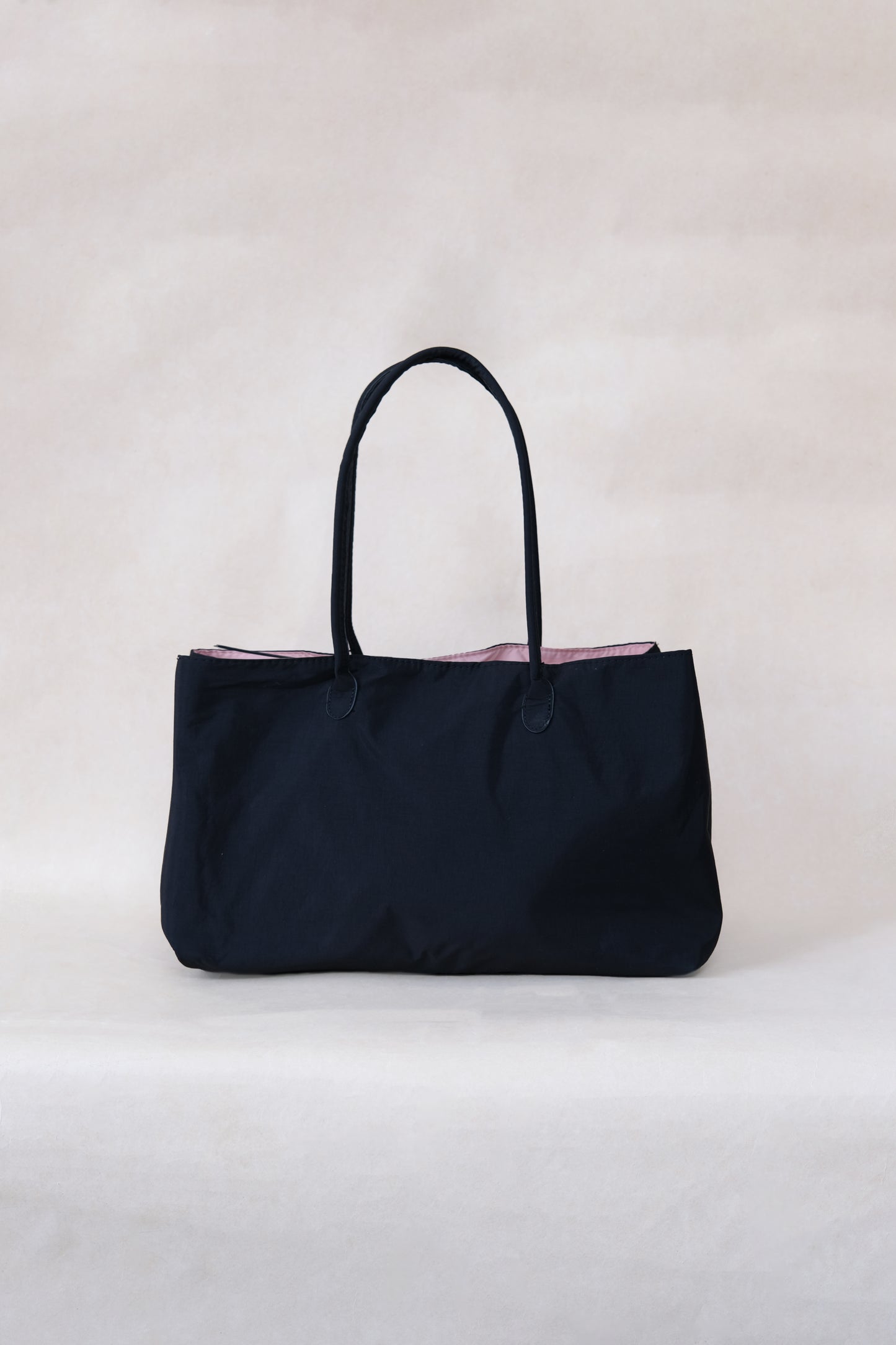 Essence Nylon Tote - Black Pink