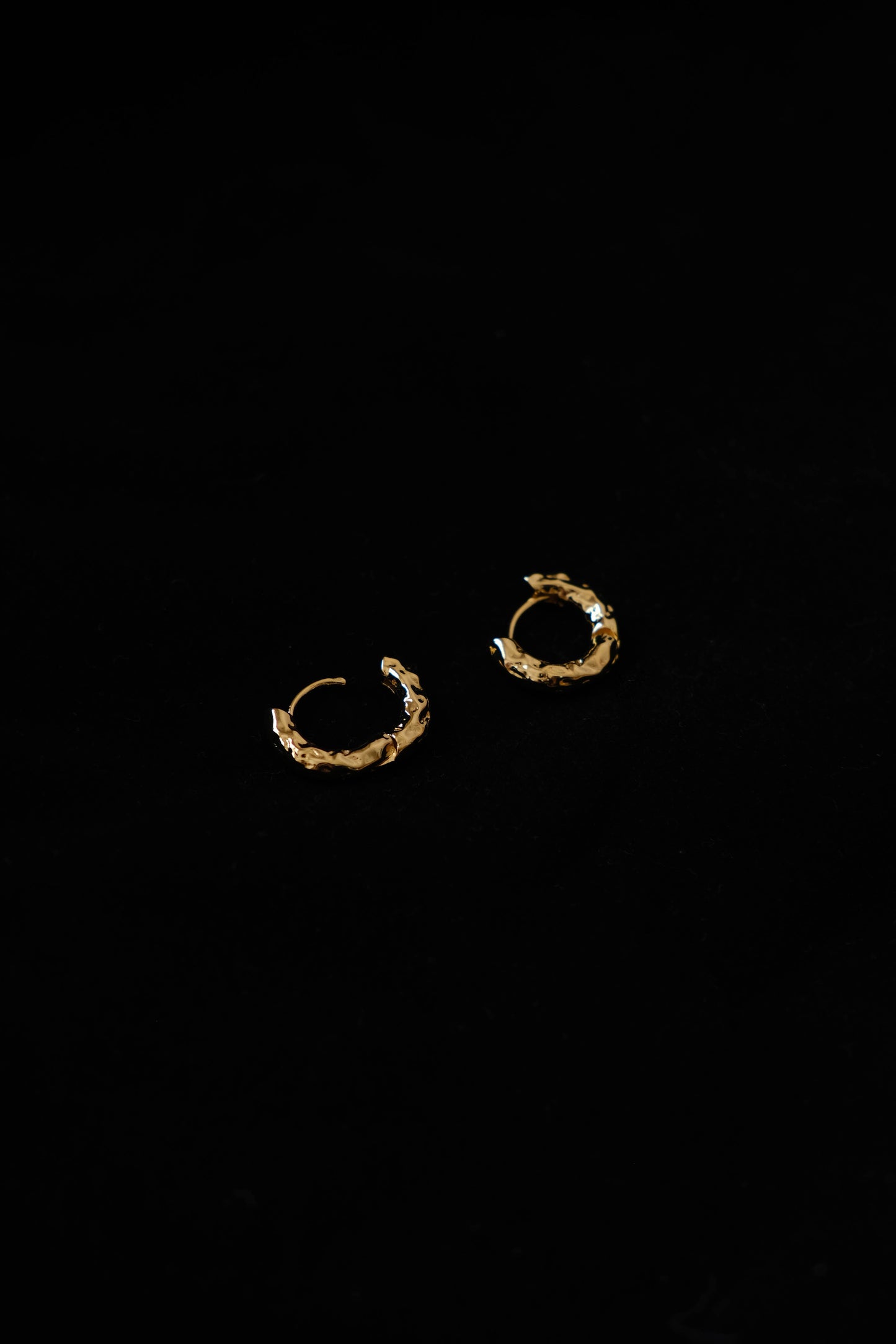 French Irregular Earrings In Gold