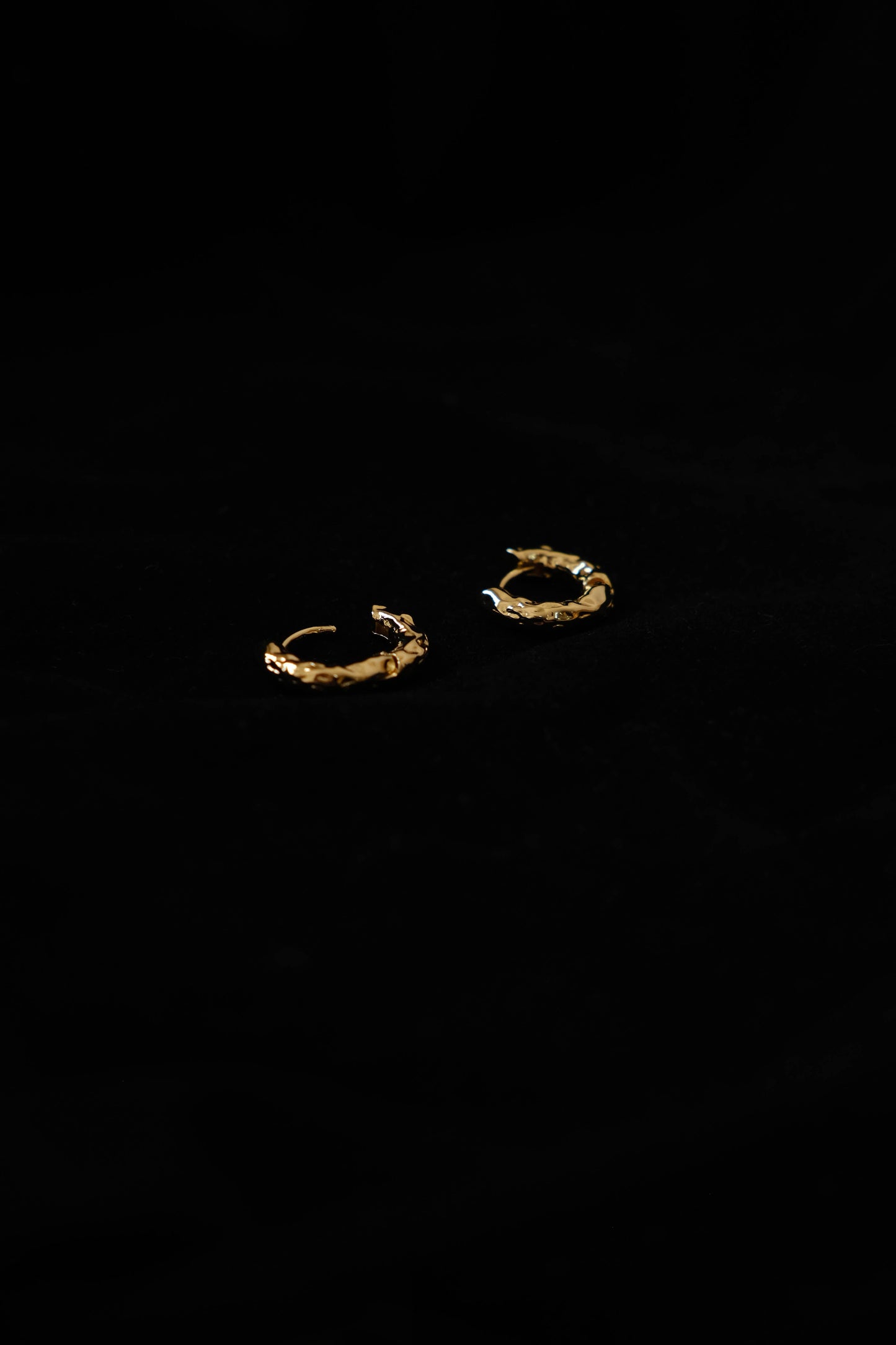 French Irregular Earrings In Gold