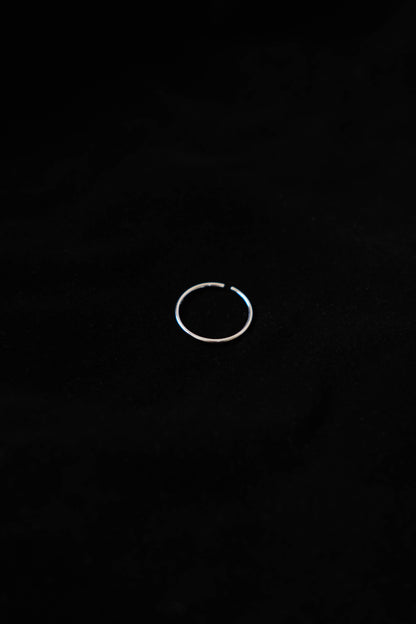 Ultra-Fine 925 Sterling Silver Smooth Plain Knuckle Ring In Silver
