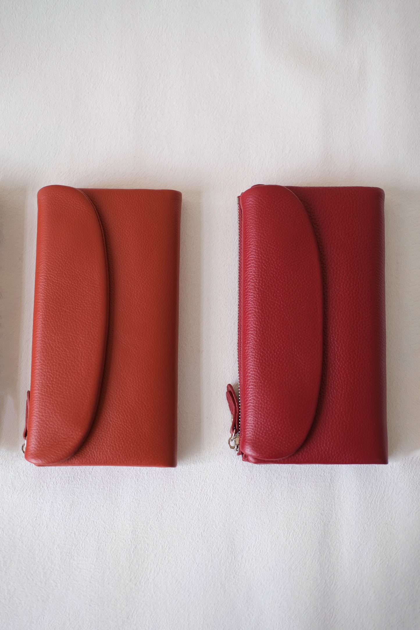 Aurora Classic Long Wallet - Dark Red